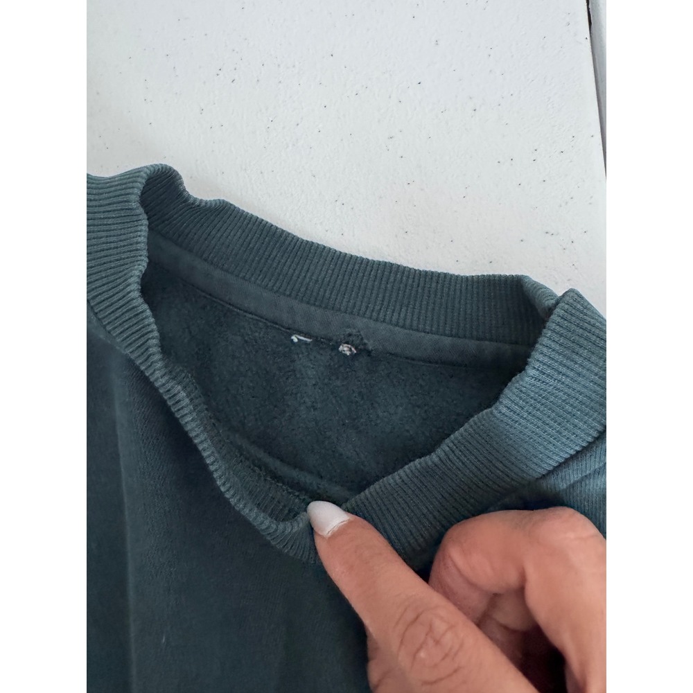 Nike Phoenix Fleece Oversized Crewneck Sweatshirt Teal FD2923-328 Womens L dd - Picture 3 of 7